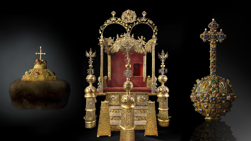 Уникальные экспонаты Московского Кремля: двойной трон